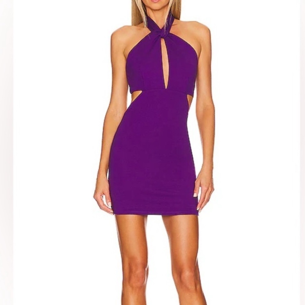 Lovers + Friends Vibrant Purple Mini Dress